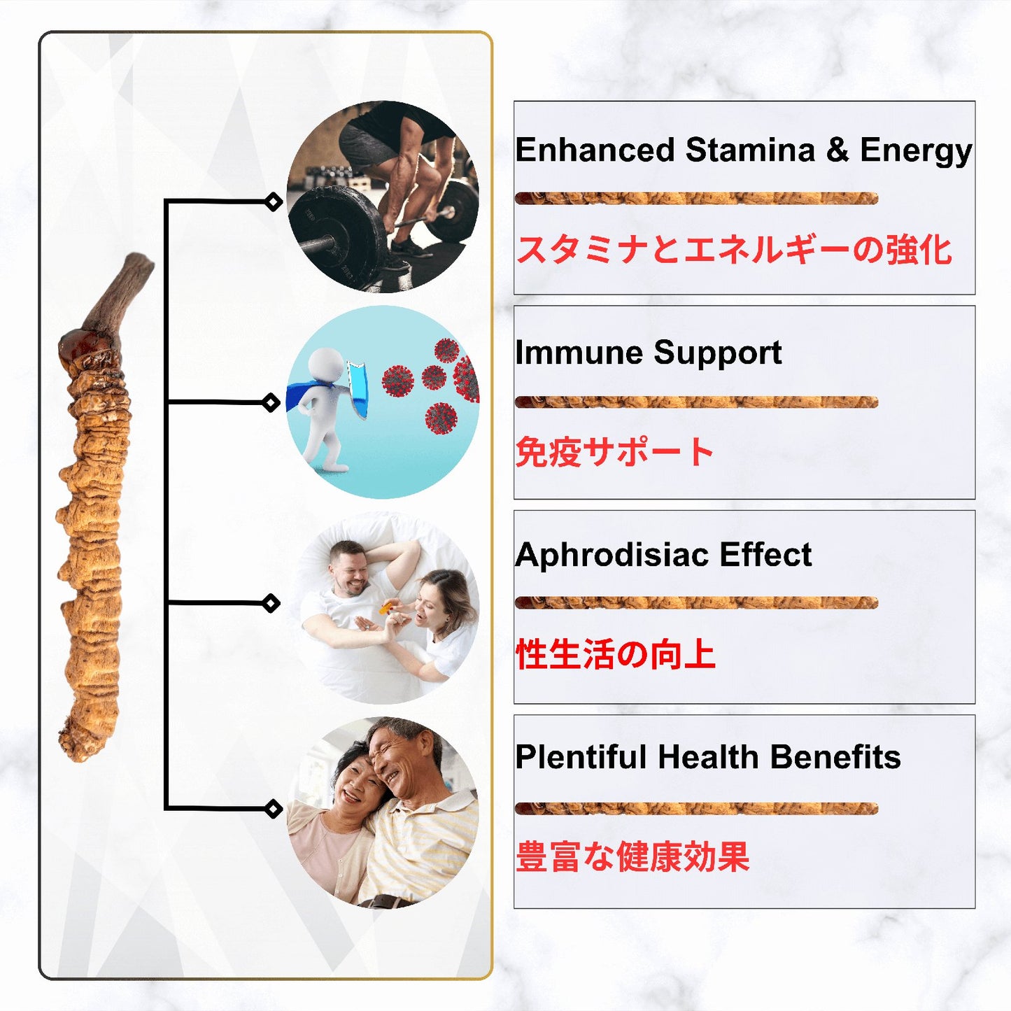 Himalayan Cordyceps Sinensis, 100% Natural